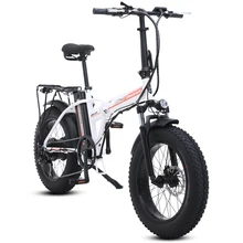 Электрический велосипед 20 дюймов ebike 48V500W Электрический горный велосипед электрический складной велосипед 4,0 fat tire bicicleta eletrica пляжный электровелосипед