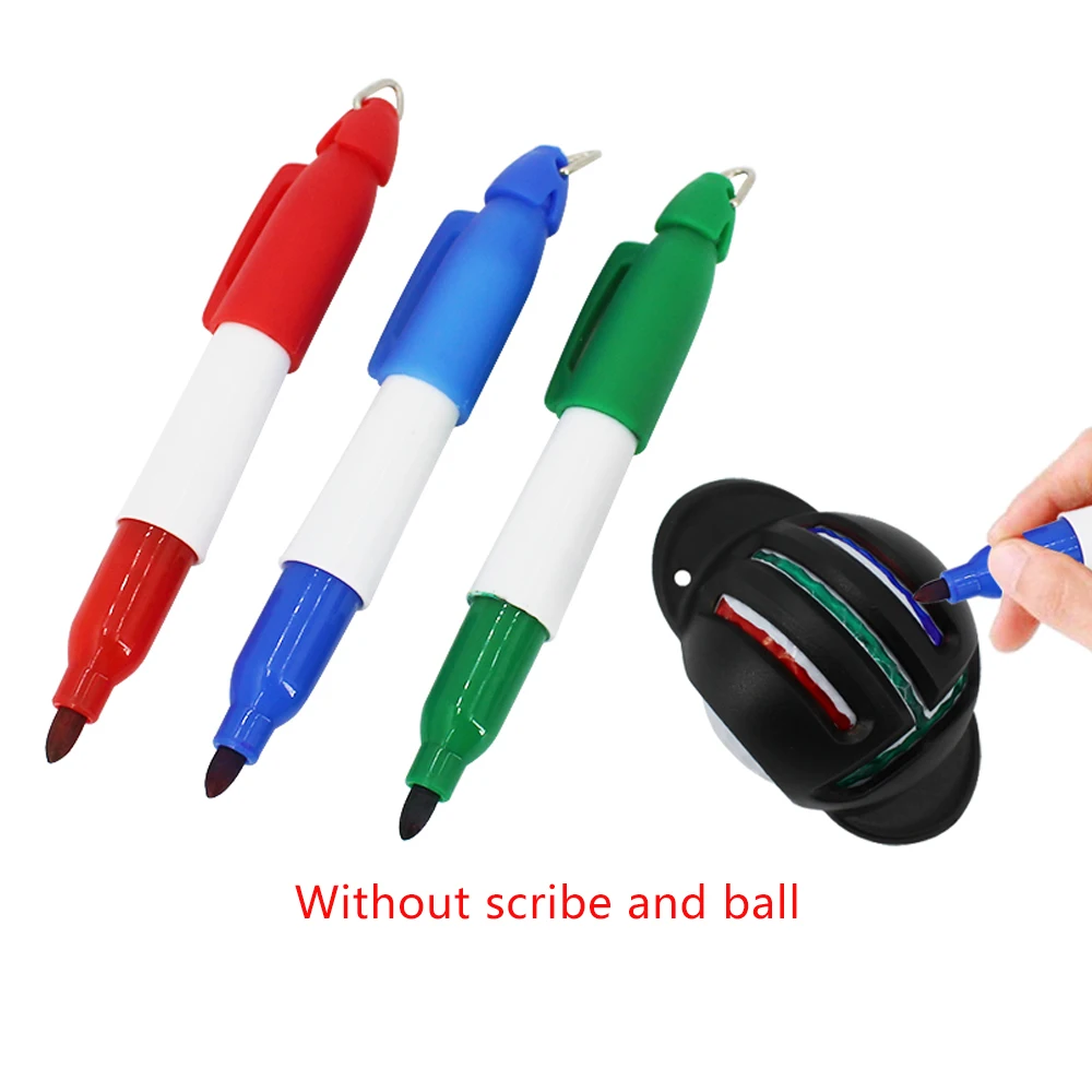 1Pcs Golf Ball Liner Markers Pen Mini Waterproof Marker Pen With Hang Hook  Template Drawing Tool Golf Sport Training Accessories