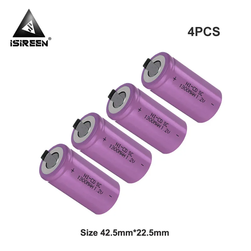 DIY 3 6 V 4 8 6V 7 2 9 аккумуляторные батареи 1 1300mAh Subc CD Ni c перезаряжающийся батареей SC Ni-CD