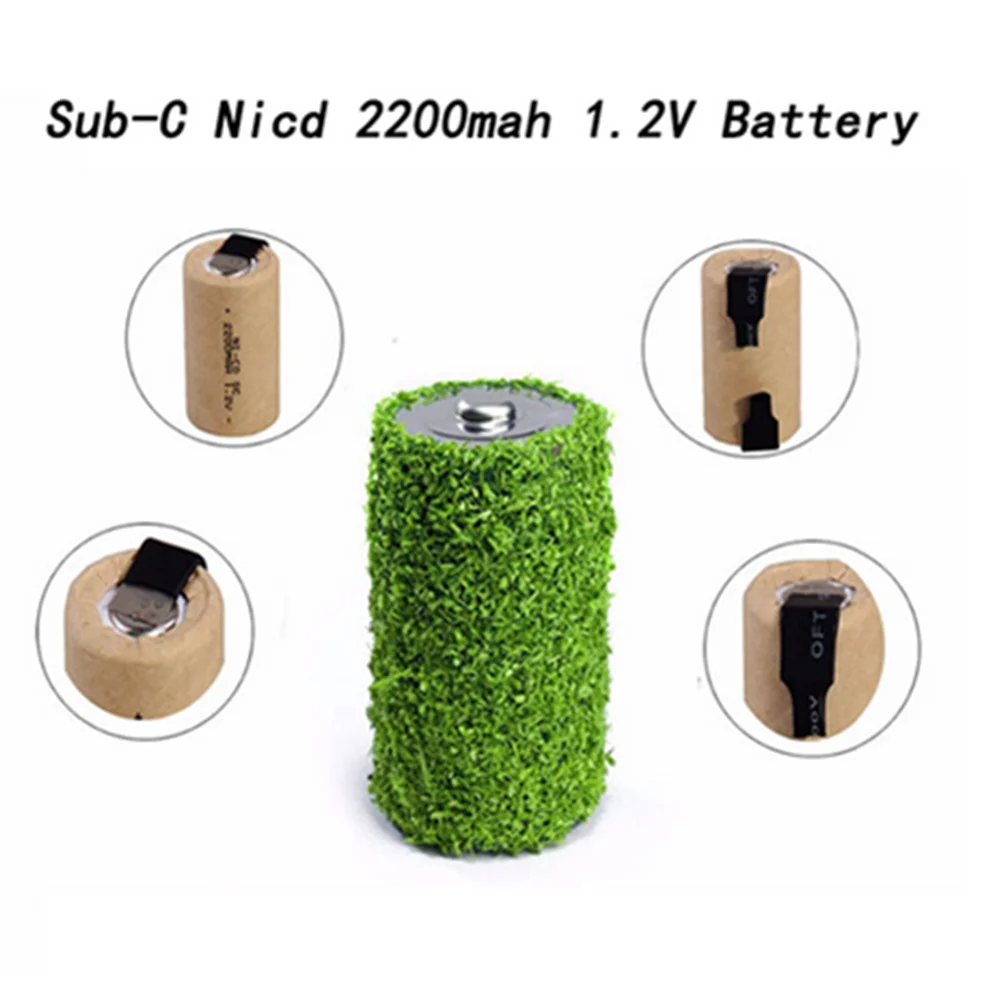 Power Tool Battery 3-12pcs Screwdriver Electric Drill SC 1.2V 2200mah Sub C Ni-Cd Rechargeable Battery