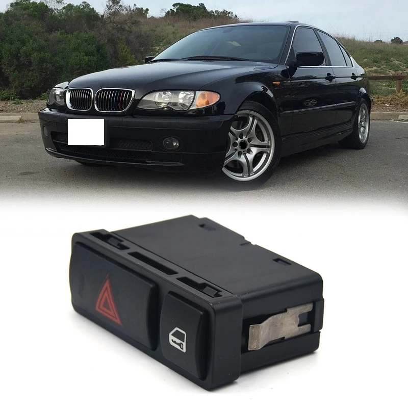 

Hazard Warning Door Central Lock Locking Switch 61318368920 for -BMW E46 E53 E85 325 X5
