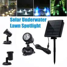 Солнечный светильник, водонепроницаемый, IP68, подводный фонтан, пруд, светильник s светодиодный, точечный светильник s для улицы, амфибия, лужайка, бассейн, сад