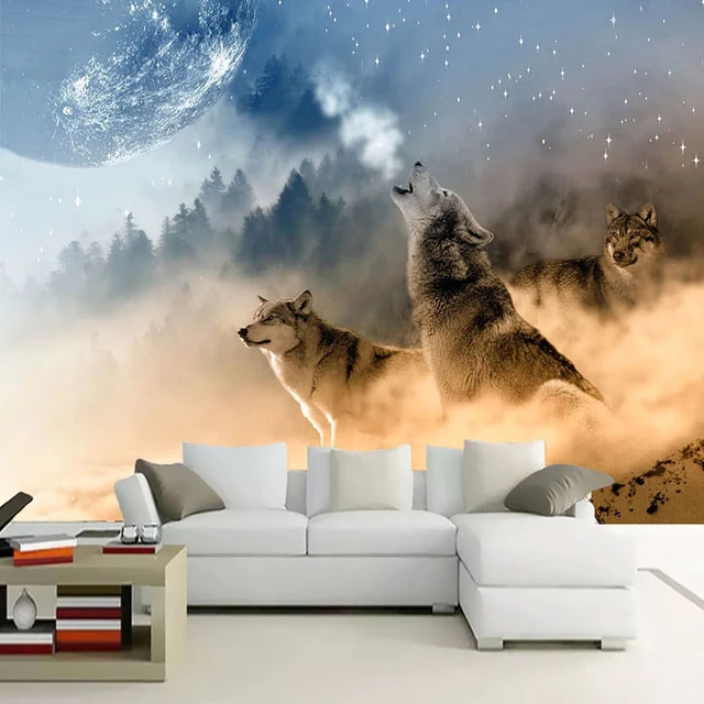 Papel de parede foto personalizada animal tigre 3d, grande mural, quarto,  sala de estar, sofá, plano de fundo tv, murais 3d, rolo de papel de parede  - AliExpress