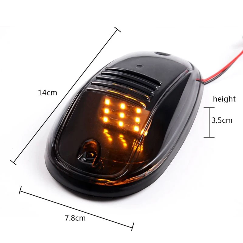 DC 12 V-24 V огни IP58 30000h 5 шт. на крыше маркер ходовая лампа для грузовика внедорожник пикап гладкая