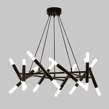 

Post-modern simple branch chandelier Nordic living room dining room Villa branch Golden designer model room chandelier