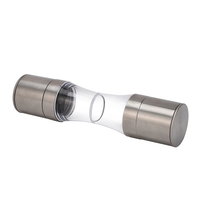 Новинка-2 в 1 ручная мельница для перца регулируемая двойная головка шлифовальный кухонный инструмент для морской соли