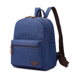 Stylish Mini Backpack for Women Men Portable Waterproof Canvas Shoulder Bags College School Rucksack Travel Cycling Hiking Bags