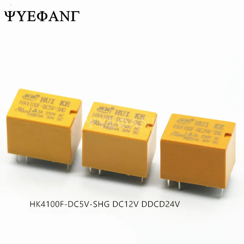 5 шт. реле Φ 6 контактов 3A 5V/12V/24V|Реле| |