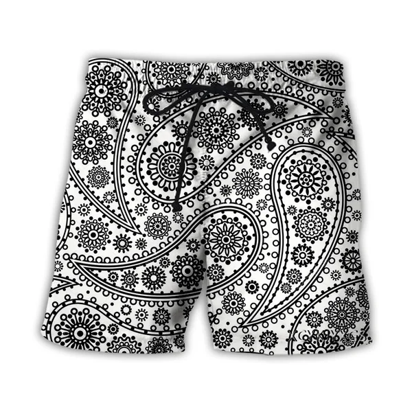 Bandana Pattern 3D Print Causal Clothing New Fashion Men Women Shorts Plus size S-7XL