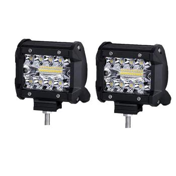 

Work light LED light 4 inch 60W off-road vehicle car three-row LED work light wide light direct light led light bar