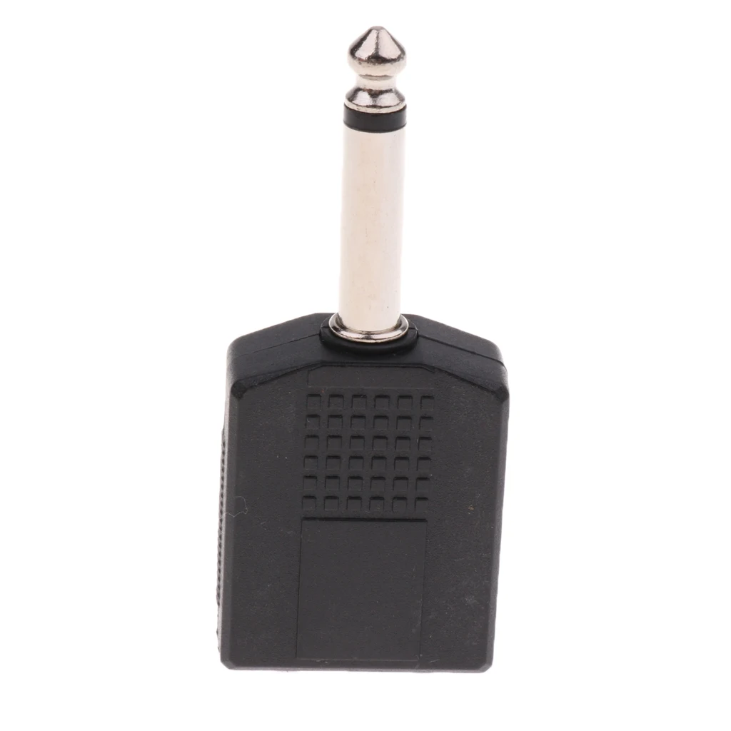 5x Mono 6.35mm/6.5mm Socket Guitar Mono Jack Plug Y Splitter Audio Adapter
