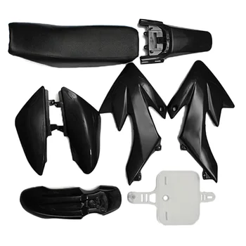 

8Pcs 50Cc 110Cc 125Cc 140Cc Plastic 4-Stroke Crf50 Pit Off-Road Bike Set Mudguard Seat - Motorcycle Motorcycle Diy Kits Black