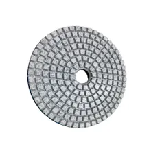 

6 Pcs / Set 4-inch 50 Mesh Diamond Wet Flexible Polishing Pad White Background Water Grinding Disc 100mm Granite Sand Disc