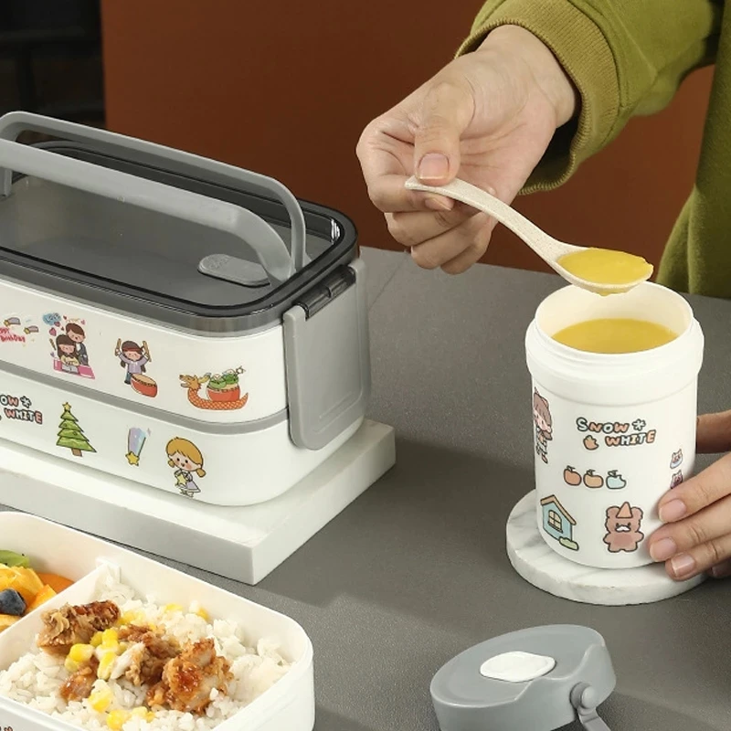 Lunch Box Thermal Food Container Bento Box Microwave Safe Lunchbox School Child Food Storage Kid's Lunch Box With Compartments