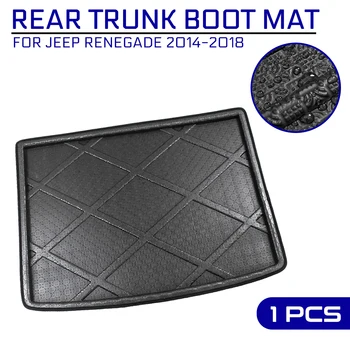 

Car Floor Mat Carpet For Jeep Renegade 2014 2015 2016 2017 2018 Rear Trunk Anti-mud Cover