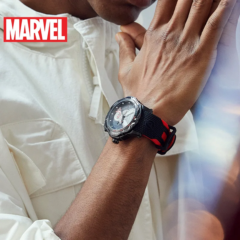 Marvel оригинальные мужские s часы Роскошные disney 5Bar водонепроницаемые кварцевые часы мужские модные повседневные спортивные подарки для мужчин