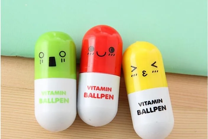 

Hot sale Cartoon Colorful Flexible Gel Pen Korean Stationery Creative Gift Capsule Flexible Ballpoint Pen free shipping