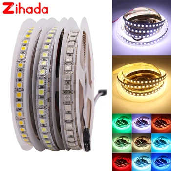 

5m DC12V LED Strip Light 5050 SMD 120LEDs/m Tape Light Stable Flexible Led Ribbon Home DIY Decoration Warm White/White/RGB