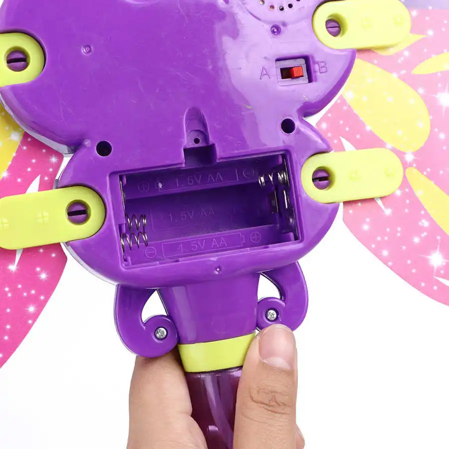 Светодиодная электрическая мультяшная воздуходувка музыкальная палочка в виде