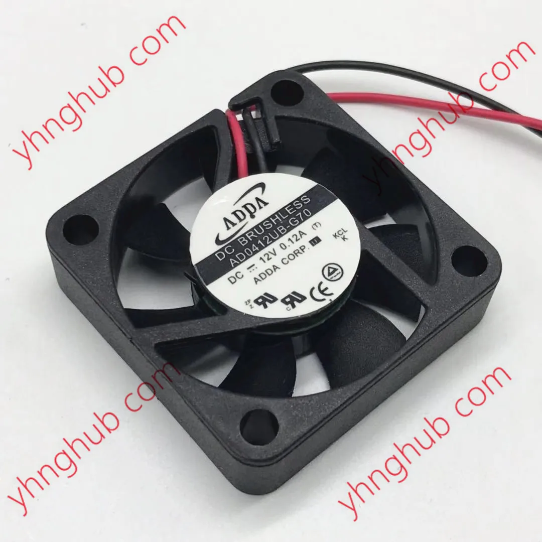 

ADDA AD0412UB-G70 DC 12V 0.12A 40x40x10mm 2-проводной Вентилятор охлаждения сервера