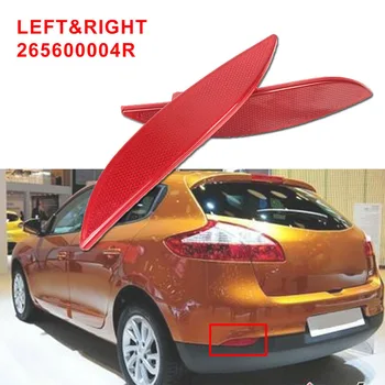 

1pair Easy Install Durable Shell 265650004R Light Lens Left Right Auto Car Exterior Rear Bumper Reflector For Renault Megane MK3