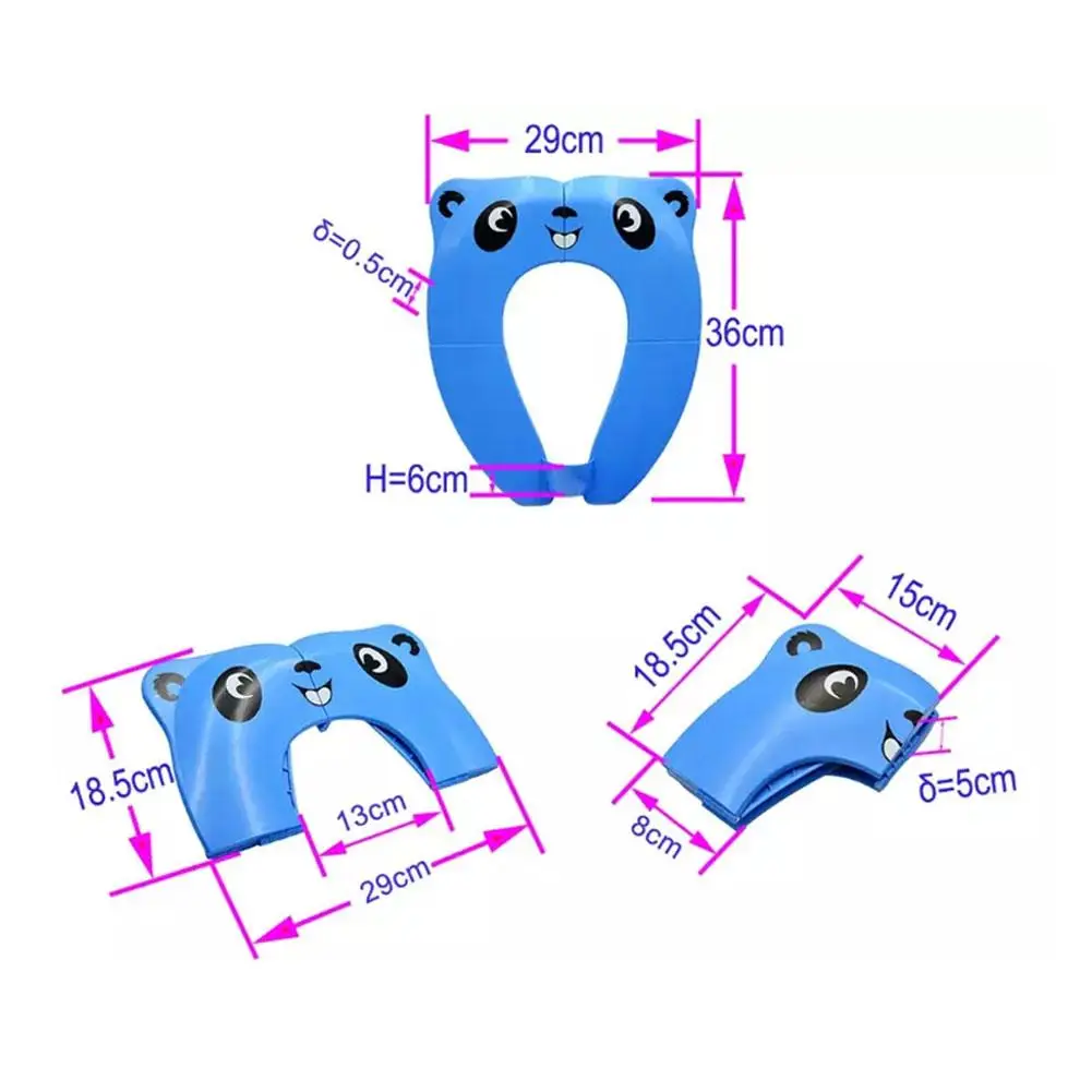 Детский дорожный складывающийся горшок, подушка для сиденья, портативное сиденье для унитаза для приучения к туалету