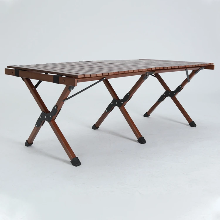 Mesa plegable de madera para acampar al aire escritorio portátil de 120cm/ 90cm OEM playa, rollo de mesa plegable de madera para Picnic y barbacoa|Mesas de - AliExpress