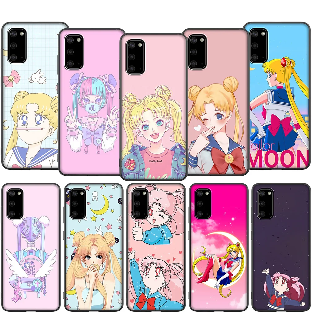 Lavaza Japanese Anime Kawaii Sailor Moon TPU Case for Samsung Note A3 A5 A6 A7 A8 A9 8 9 J6 A10s A20s A30s A40s A50s 10 A70 Plus | Мобильные