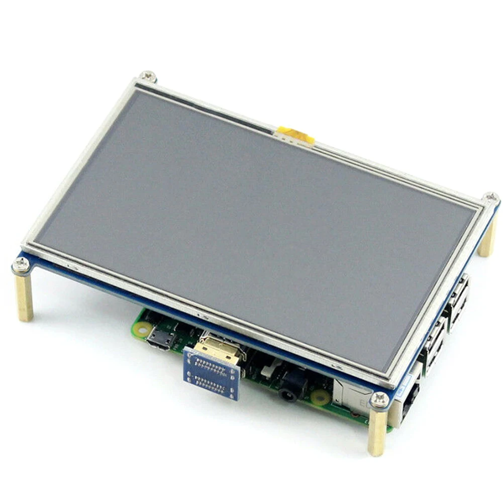 Цифровой высокое разрешение 5 дюймов Plug And Play резистивные аксессуары для HD ЖК-монитора RGB сенсорный экран с оболочкой для Raspberry Pi