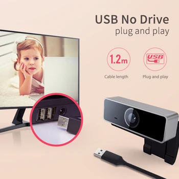 

Full HD 1080p Webcam auto focus Web Camera With Buil-in Microphone Intercom USB no drive For Video Conference Online Teaching