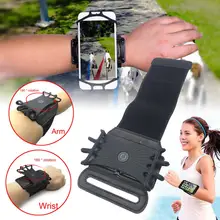 Universal Cell Phone Holder Wristband Fit for iPhone X XS XR MAX 7 8 Plus 180 Rotatable Running Sport Wrist Arm Band S10 S9 S7