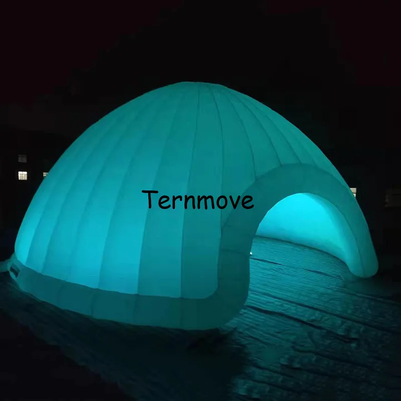 

LED lighting inflatable dome tent for sale, commercial inflatable event tent with colorful led lights, cheap inflatable tents