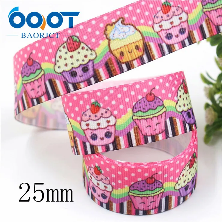 OOOT BAORJCT I-19906-2055, 25 мм, 10 ярдов мультфильм тепловой передачи печатных корсажные ленты, лук крышка DIY аксессуары украшения - Цвет: I-19906-2055