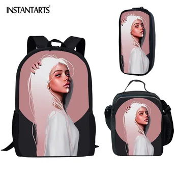 

INSTANTARTS Black Queen African American Girl School Bags Casual Kids School Backpacks Girls Big Bookbags Children Schoolbags