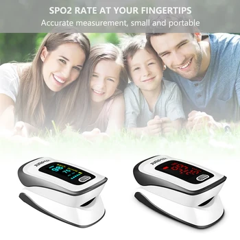 

1pc Oximeter Fingertip Blood Oxygen SpO2 Monitor Fitness Tracker Health Care Sport Exercise Monitoring Digital LED Display