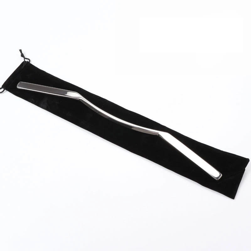 M-shaped massager Гладкий массажер из нержавеющей стали для расслабления мышц Gua Sha, соскабливающая пластина для тела, расслабляющая мышечное напряжение, облегчающая боль, инструмент для расслабления - Цвет: M-shaped massager