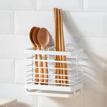 

Wall-mounted Chopstick Storage Rack Rag Dishcloth Brush Drain Holder Kitchen Sponge Soap Storage Organizer Home Organization