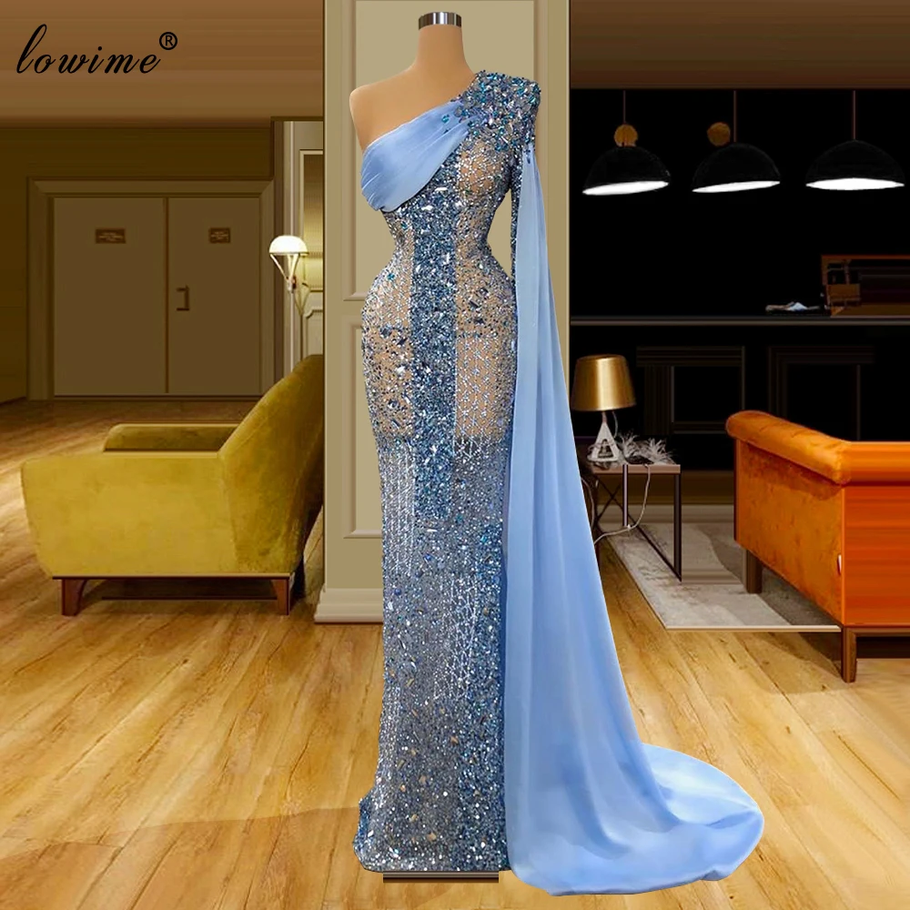 2 diseños musulmanes Vestidos de noche largos de sirena Vestidos de noche formales cristales transparentes Vestidos de fiesta de Vestidos Elegantes|Vestidos de noche| - AliExpress