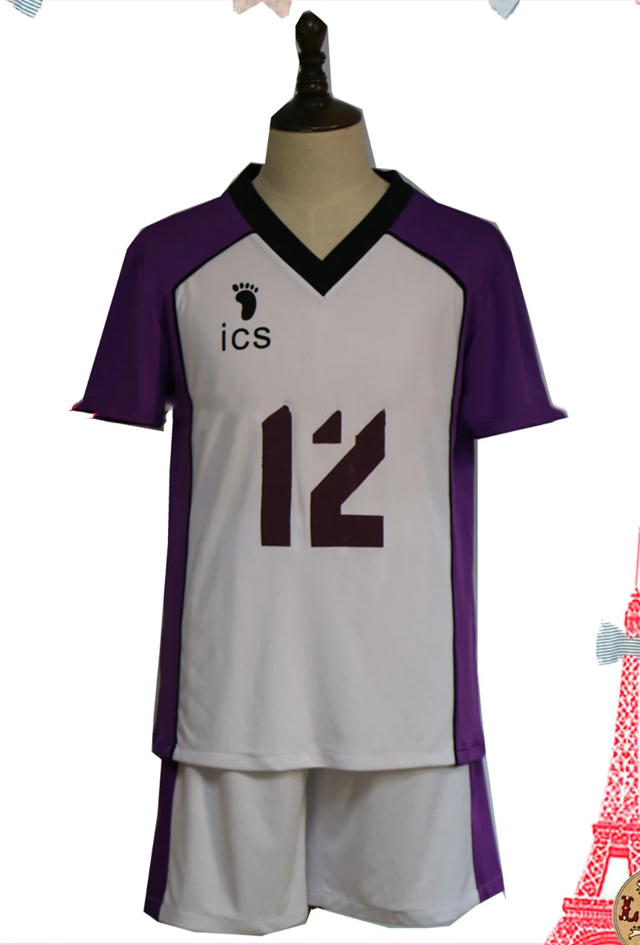 Haikyuu! Шираторизава гакуен коукоу старшая школа Ushijima Wakatoshi Tendo Satori Косплей Костюм