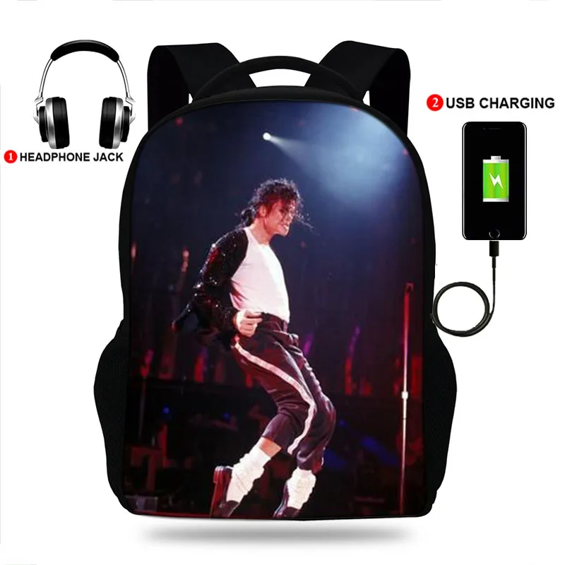 New 2020 Back to School Backpacks For Women-Men Michael Jackson Billie Jean Print School Bags Bookbag Children Mochila Escolar Bags cb5feb1b7314637725a2e7: k9710|k9711|k9712