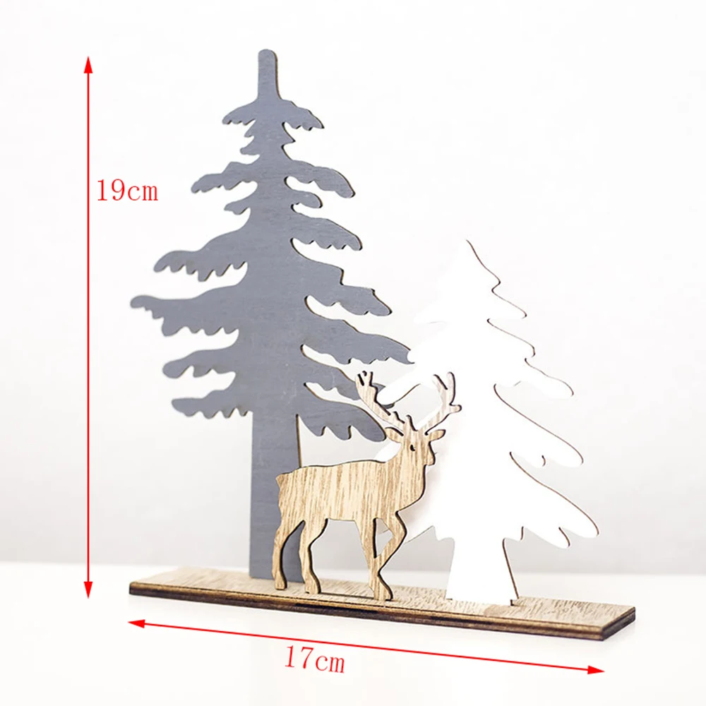 Олень Рождественское дерево Подвески Висячие деревянные рождественские украшения вечерние DIY Декор домашний сад декоративные рождественские вечерние поставки Новинка