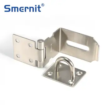 

Stainless Steel Cabinet Hasp Latches 90 Degrees Door Padlock Latch Chain Lock Home Hotel Door Security Hardware Gym Locker