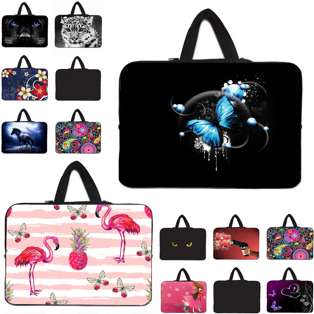 Computer Accessories Neoprene 10 12 13 14 15 15.4 15.6 17 Laptop PC Sleeve Handbag Carry Case For Macbook Acer Sony Dell MSI HP