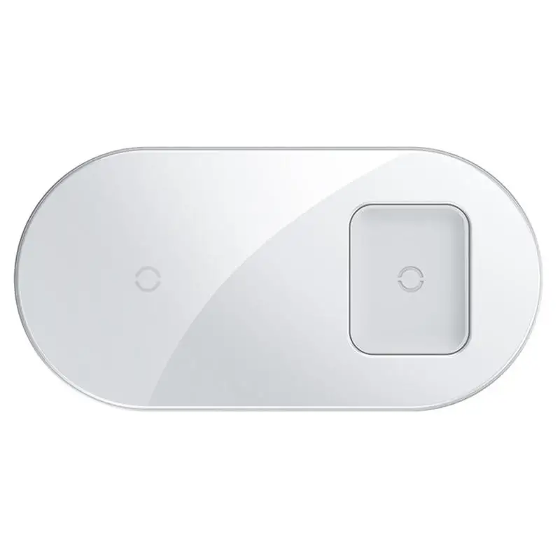 Baseus15W двойное зеркало тип-c Беспроводная Быстрая зарядка док-станция для iPhone 11 Pro Max X XS для samsung Galaxy Note 10 Plus