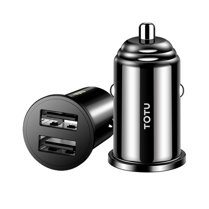 Универсальный TOTU телефон usb зарядный кабель мини двойной USB Автомобильное зарядное устройство для мобильного телефона - Тип штекера: Универсальный