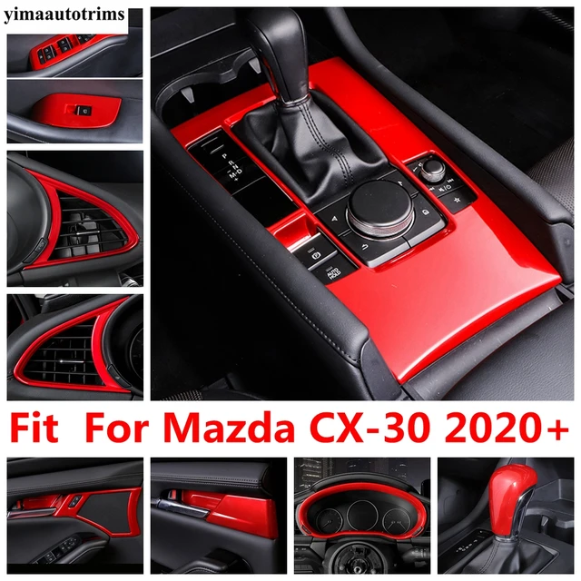 Rotes Armaturen brett AC Luft fenster Hub griff Schüssel Kopf Knopf  Schalttafel Abdeckung Verkleidung für Mazda CX-30 2020-2023 Zubehör  Innenraum - AliExpress