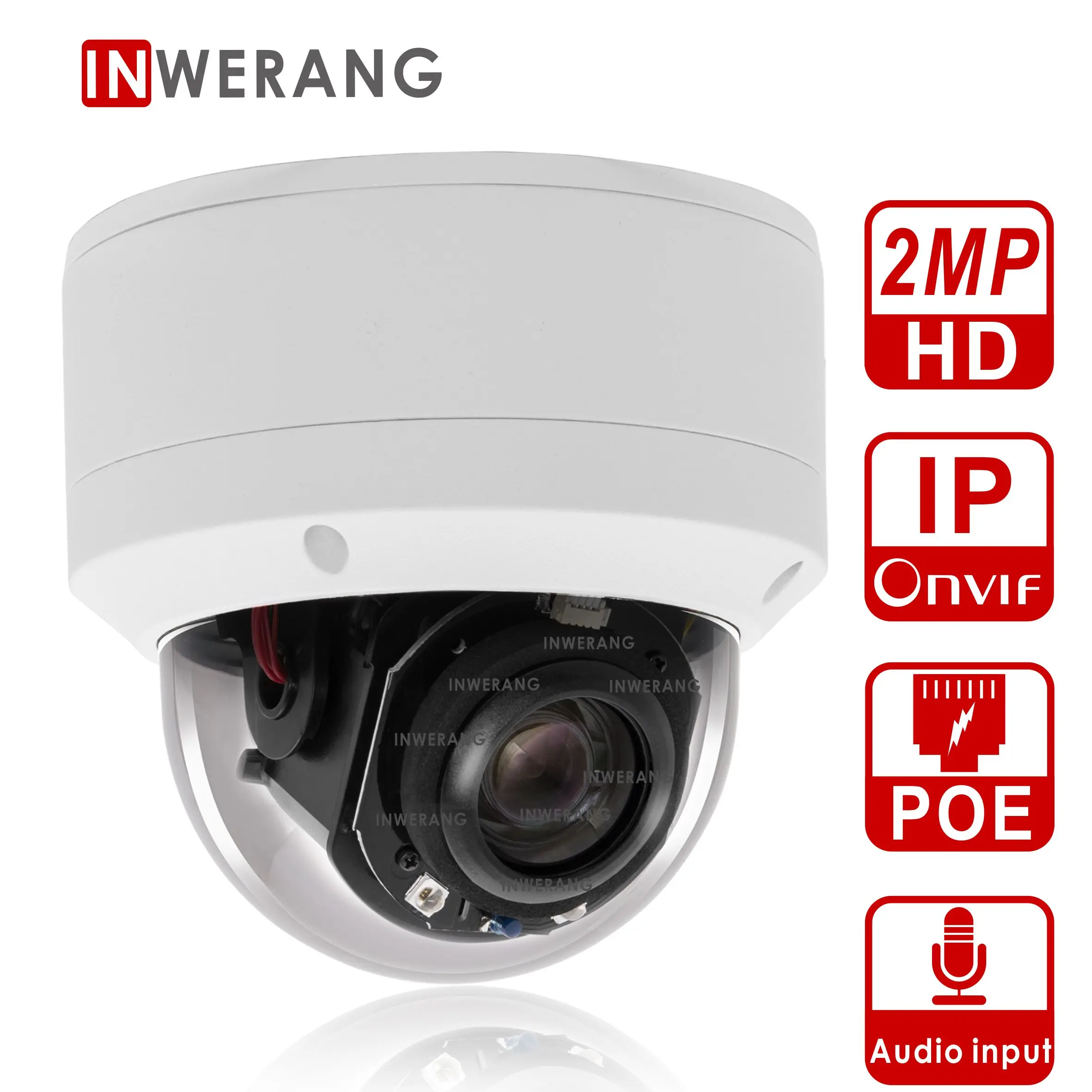 (Hikvision совместимый) HD 1080P открытый/закрытый POE IP PTZ 2MP купольная камера безопасности