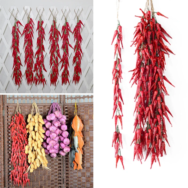 

10 Bunches Of Artificial Chili Plastic Hot Peppers Props Restaurant Decor Bunches Of Artificial Chili For Home Diy Tools Parts