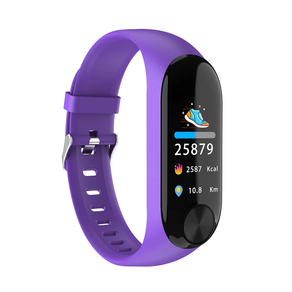 Спортивный, ЖК-дисплей, Bluetooth, водонепроницаемый, ТПУ, ремешок, забота о здоровье, подсчет шагов, 0,96 дюймов, фитнес-трекер, длительное время ожидания, беспроводной смарт-браслет