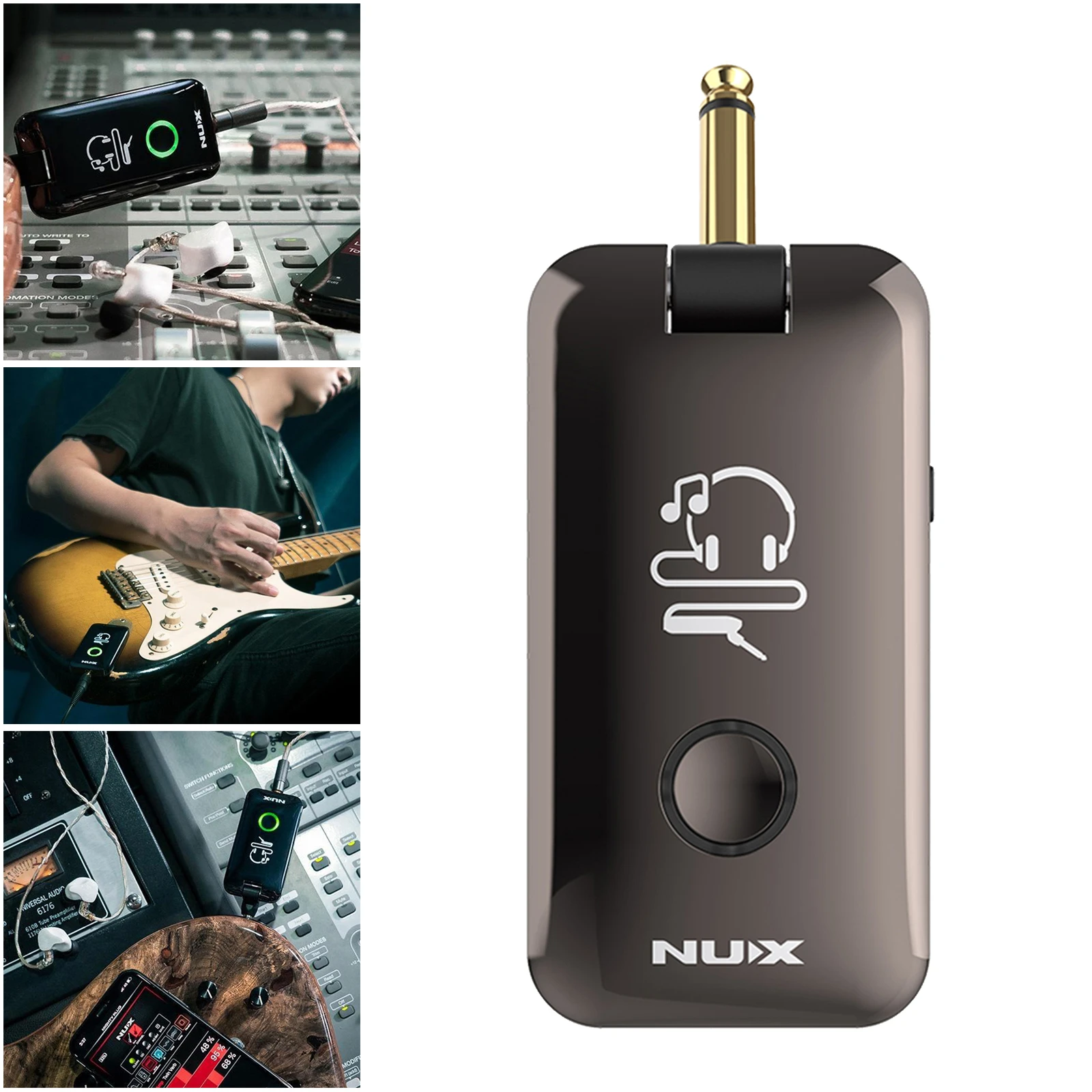 NuX Amplificador de graves para guitarra y MP 2, accesorio para auriculares|Partes accesorios de guitarras| - AliExpress
